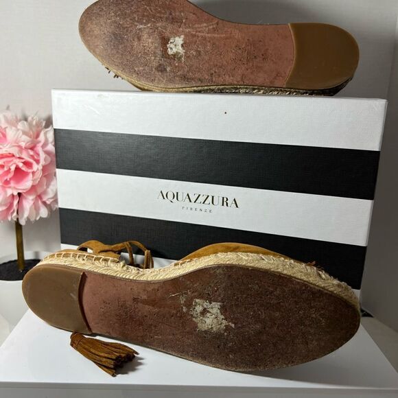 Authentic Aquazzura Firenze Sunshine Espadrilles - Picture 6 of 6